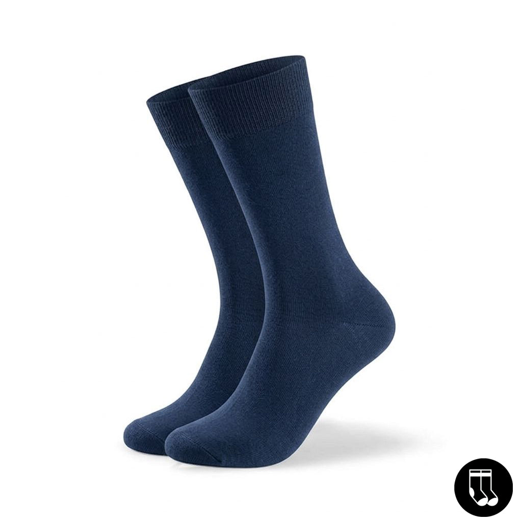 Kleido Herren Damen Baumwolle Business Socken Dunkelblau