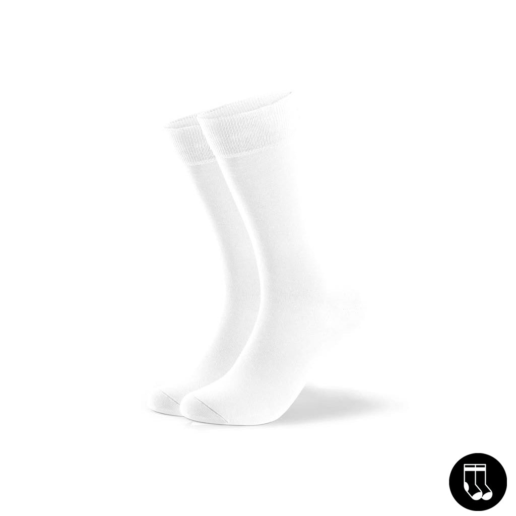 Kleido Herren Damen Baumwolle Business Socken Weiß