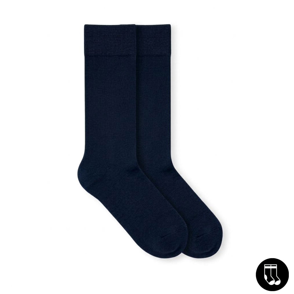 Kleido Herren Damen Baumwolle Business Socken Dunkelblau