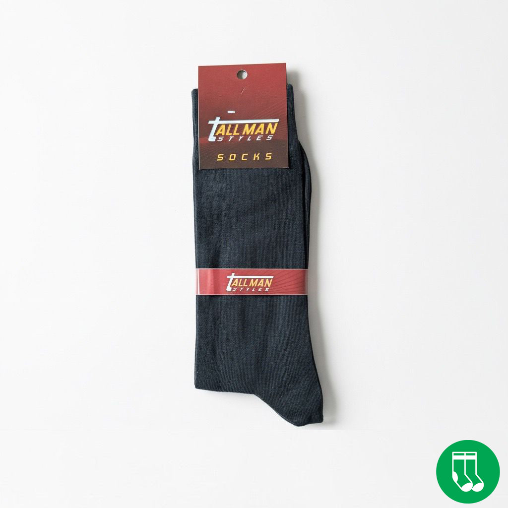 Herren Damen Baumwolle Business Socken Schwarz
